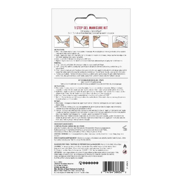 1 Step Gel Manicure Kit - Venetian Red