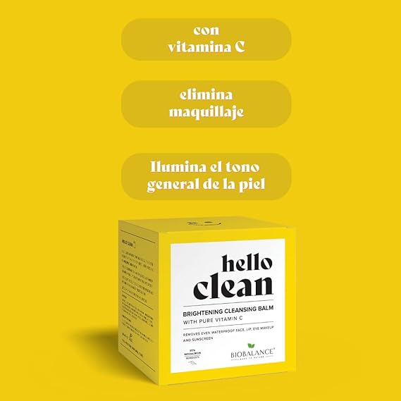 Bálsamo HELLO CLEAN de limpieza iluminador con vitamina C pura 100ml