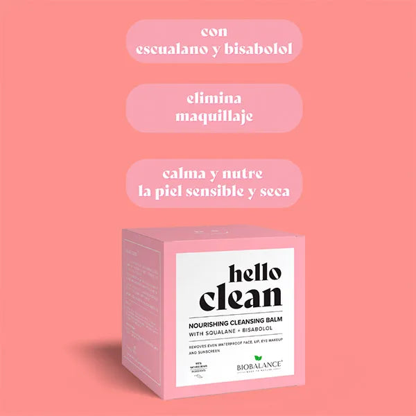 Bálsamo HELLO CLEAN de limpieza nutritivo con escualano + bisabolol 100ml