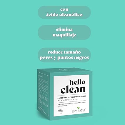 Bálsamo HELLO CLEAN de limpieza control poros con ácido oleanólico 100ml