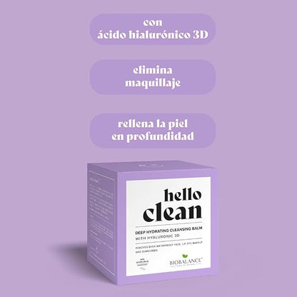 Bálsamo HELLO CLEAN de limpieza hidratante con hialurónico 3D 100ml