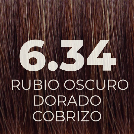 Tinte Rubio Oscuro Dorado Cobrizo 6.34