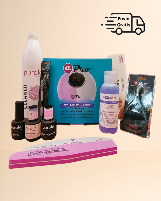 Pack Profesional de Manicura Purple & aPro – Completo para Uñas de Gel y Semipermanentes