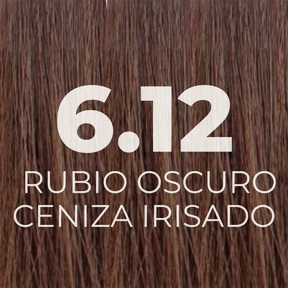 6.12 Rubio Oscuro Ceniza Irisado