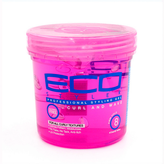 ECO STYLER STYLING GEL CURL & WAVE PINK 473ML/16OZ