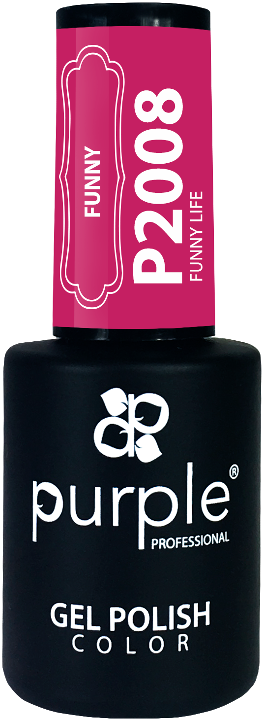 Esmalte Gel Purple P2008 10ml – Color Intenso y Brillo Profesional
