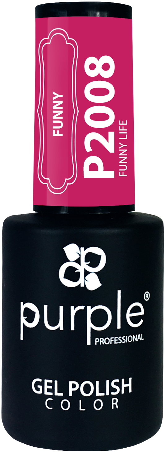 Esmalte Gel Purple P2008 10ml – Color Intenso y Brillo Profesional